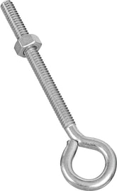 National Hardware N221-127 Eye Bolt, 1/4-20 Thread, 2-3/4 in L Thread, 0.56 in ID Dia Eye, 3.02 in L Shank, Steel, Zinc